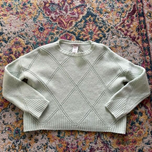 Pastel Mint Italian Knit Sweater by Bartolini — Soft Wool Blend (XS–S) - Picture 4 of 6